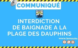 Arrêté temporaire d'interdiction de baignade à la plage des Dauphins