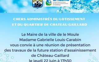 Réunion d'informations avec les administrés de Château-Gaillard
